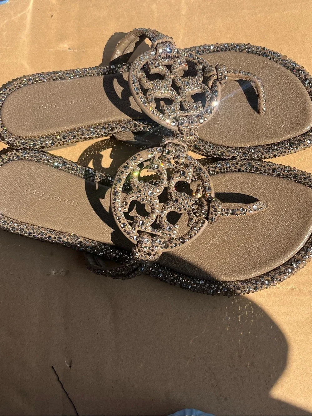 Tory Burch MILLER CRYSTAL KNOTTED SANDAL